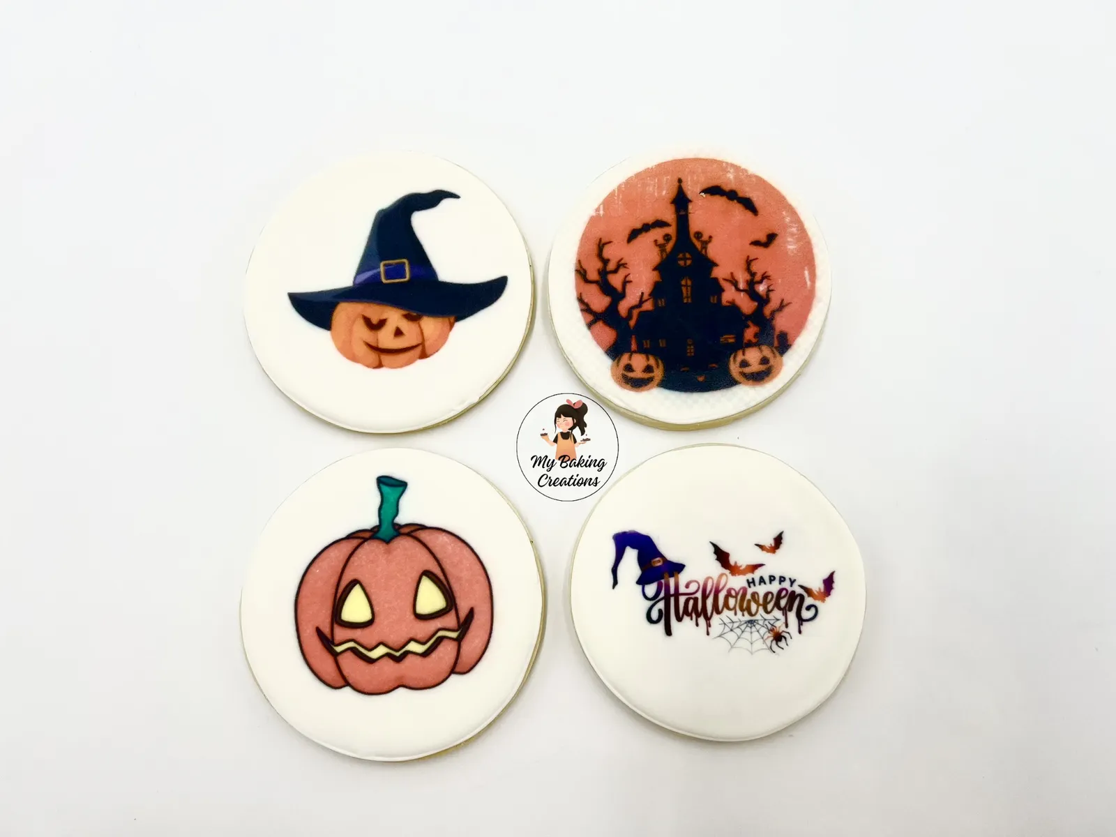 Custom printed Halloween themed cookies Bay Area